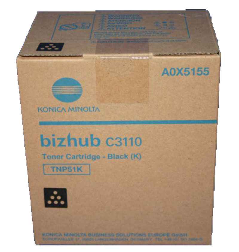 [125038440219] Konica Minolta TNP-51K tonercartridge 1 stuk(s) Origineel Zwart