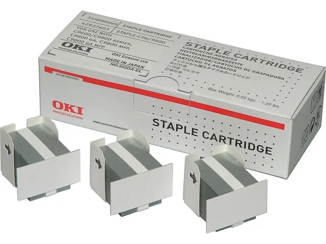 [128044440060] OKI 42937603 OKI ES/MC/MB staples (3) 3x5000
