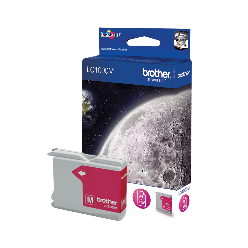 Brother LC1000M inktcartridge 1 stuk(s) Origineel Magenta