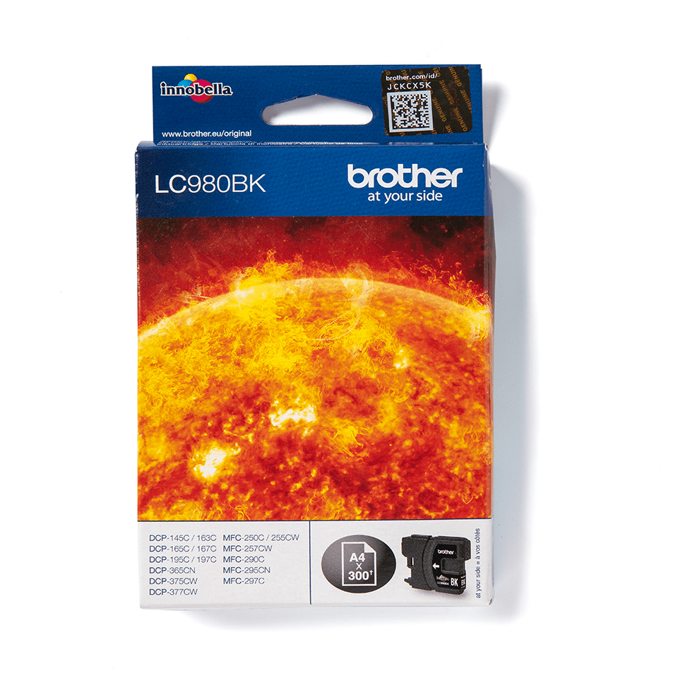 [170005440058] Brother LC980BK inktcartridge 1 stuk(s) Origineel Zwart