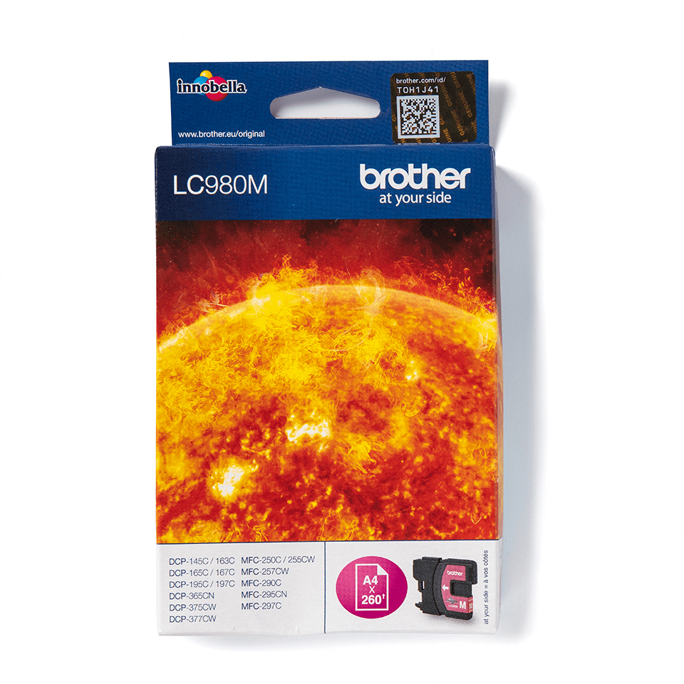 [170005440060] Brother LC980M inktcartridge 1 stuk(s) Origineel Magenta