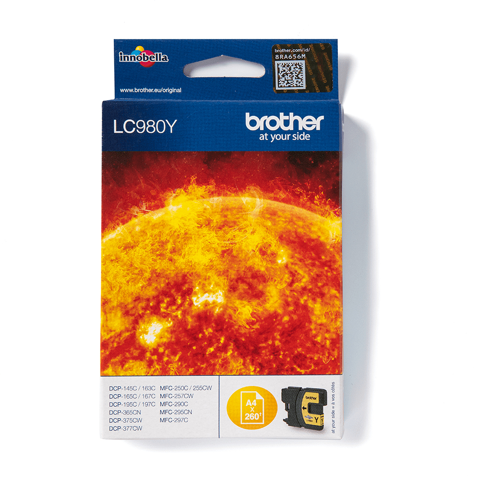[170005440061] Brother LC980Y inktcartridge 1 stuk(s) Origineel Geel