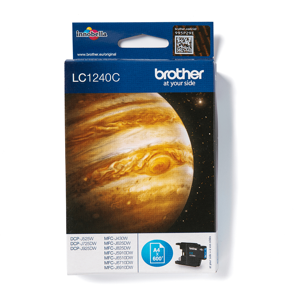 [170005440075] Brother LC1240C inktcartridge 1 stuk(s) Origineel Cyaan