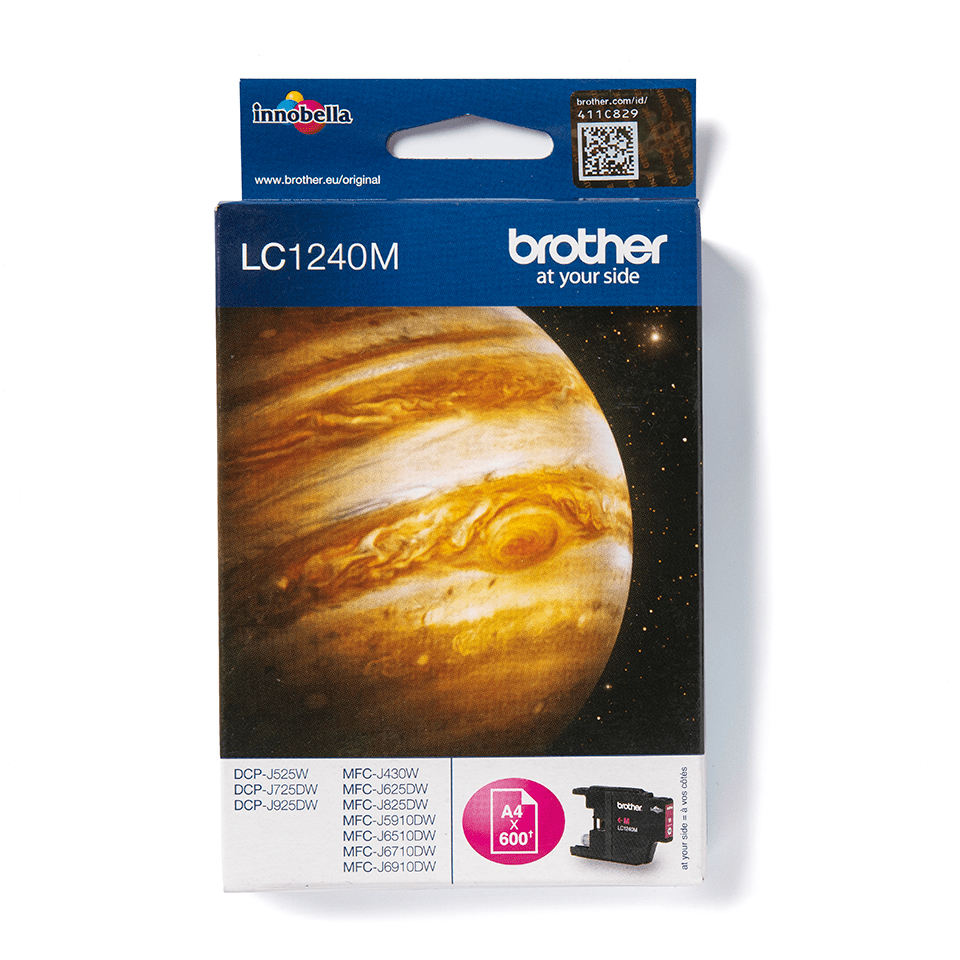 [170005440076] Brother LC1240M inktcartridge 1 stuk(s) Origineel Magenta