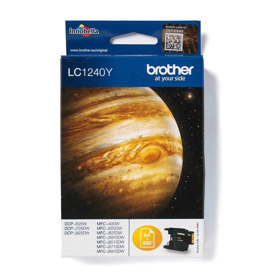 [170005440077] Brother LC-1240Y inktcartridge 1 stuk(s) Origineel Geel