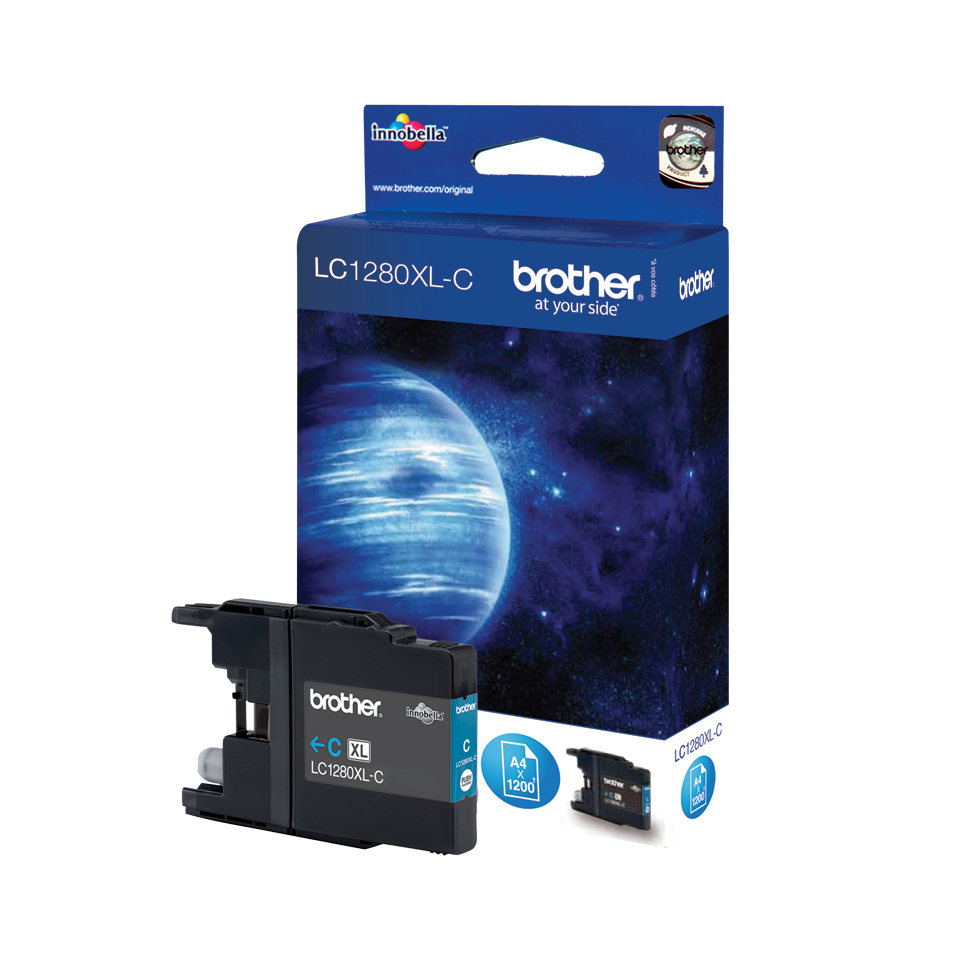 [170005440079] Brother LC1280XLC inktcartridge 1 stuk(s) Origineel Hoog (XL) rendement Cyaan