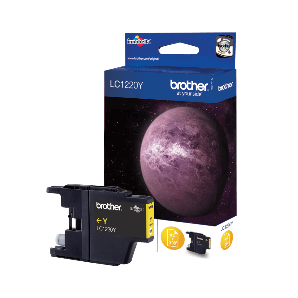 Brother LC1220Y inktcartridge 1 stuk(s) Origineel Geel