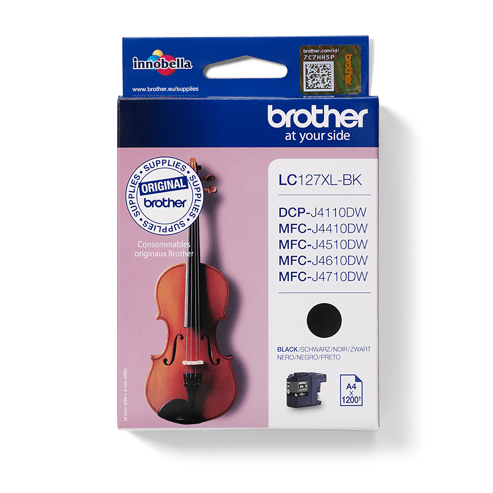 [170005440123] Brother LC127XLBK inktcartridge 1 stuk(s) Origineel Zwart