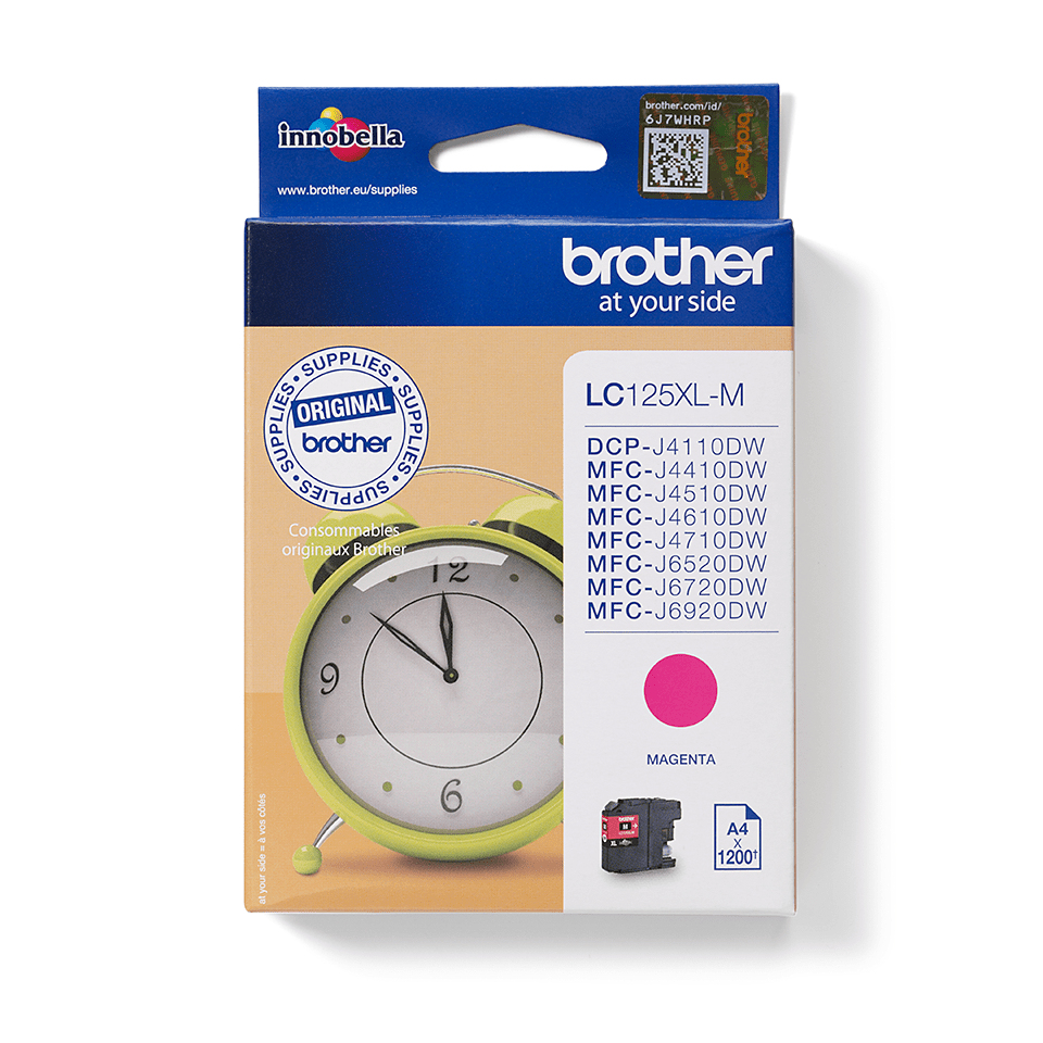 [170005440125] Brother LC125XLM inktcartridge 1 stuk(s) Origineel Magenta