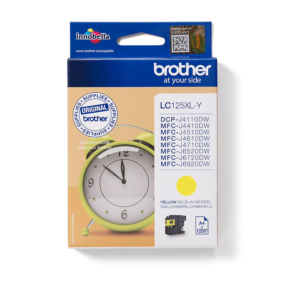 [170005440126] Brother LC-125XLY inktcartridge 1 stuk(s) Origineel Geel