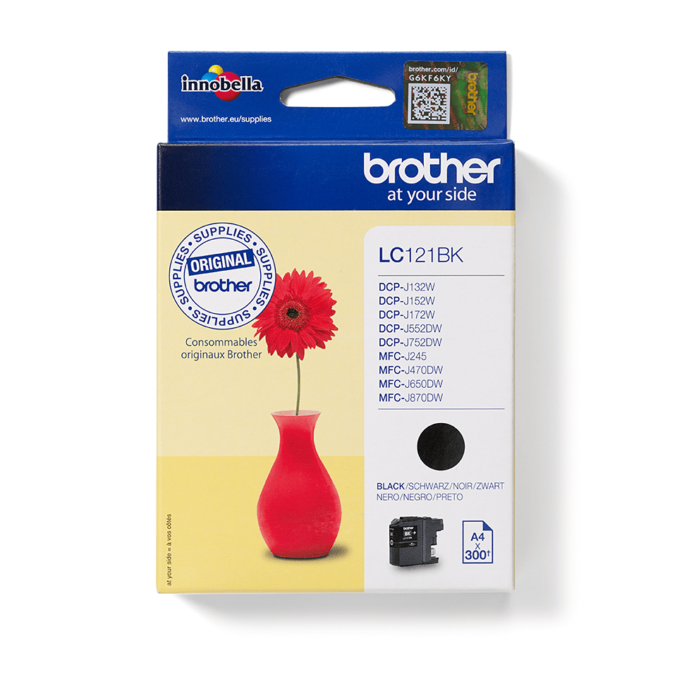 [170005440137] Brother LC121BK inktcartridge 1 stuk(s) Origineel Zwart