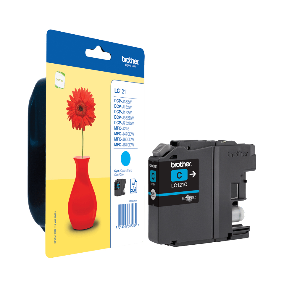 [170005440138] Brother LC121C inktcartridge 1 stuk(s) Origineel Cyaan