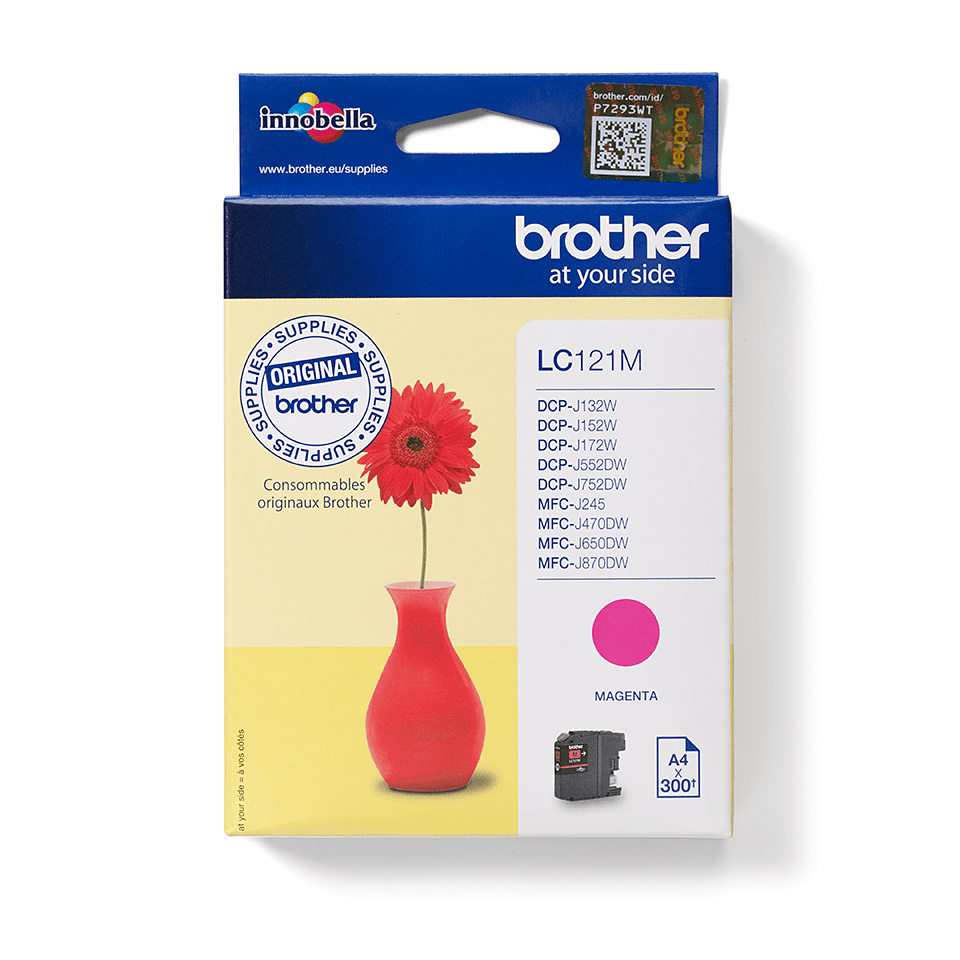 [170005440139] Brother LC121M inktcartridge 1 stuk(s) Origineel Magenta