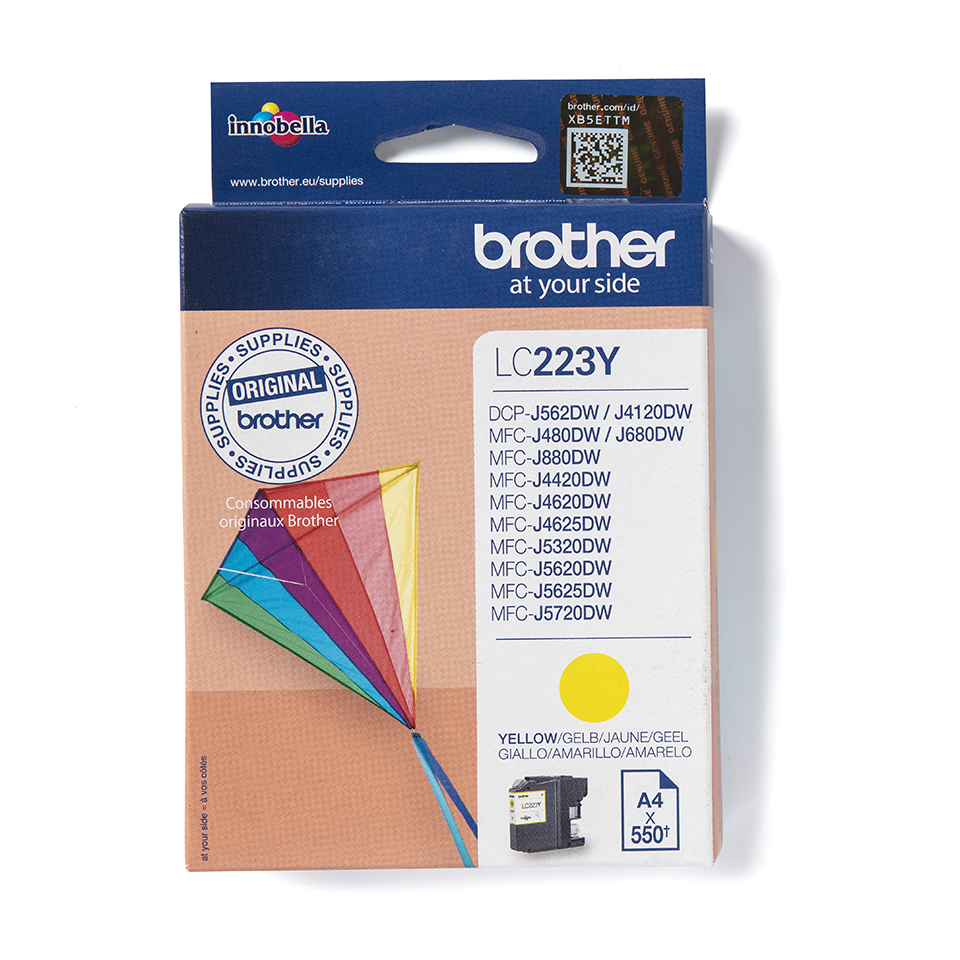 [170005440148] Brother LC223Y inktcartridge 1 stuk(s) Origineel Geel