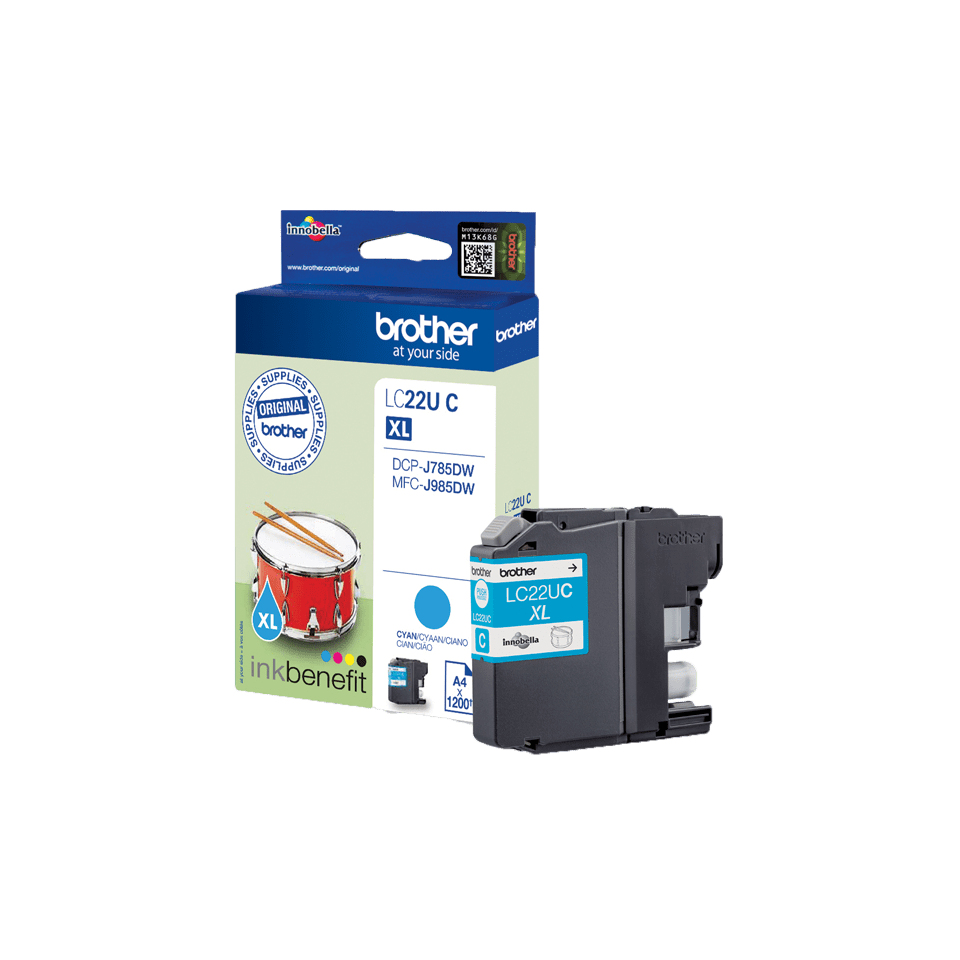 [170005440176] Brother LC22UC inktcartridge 1 stuk(s) Origineel Cyaan
