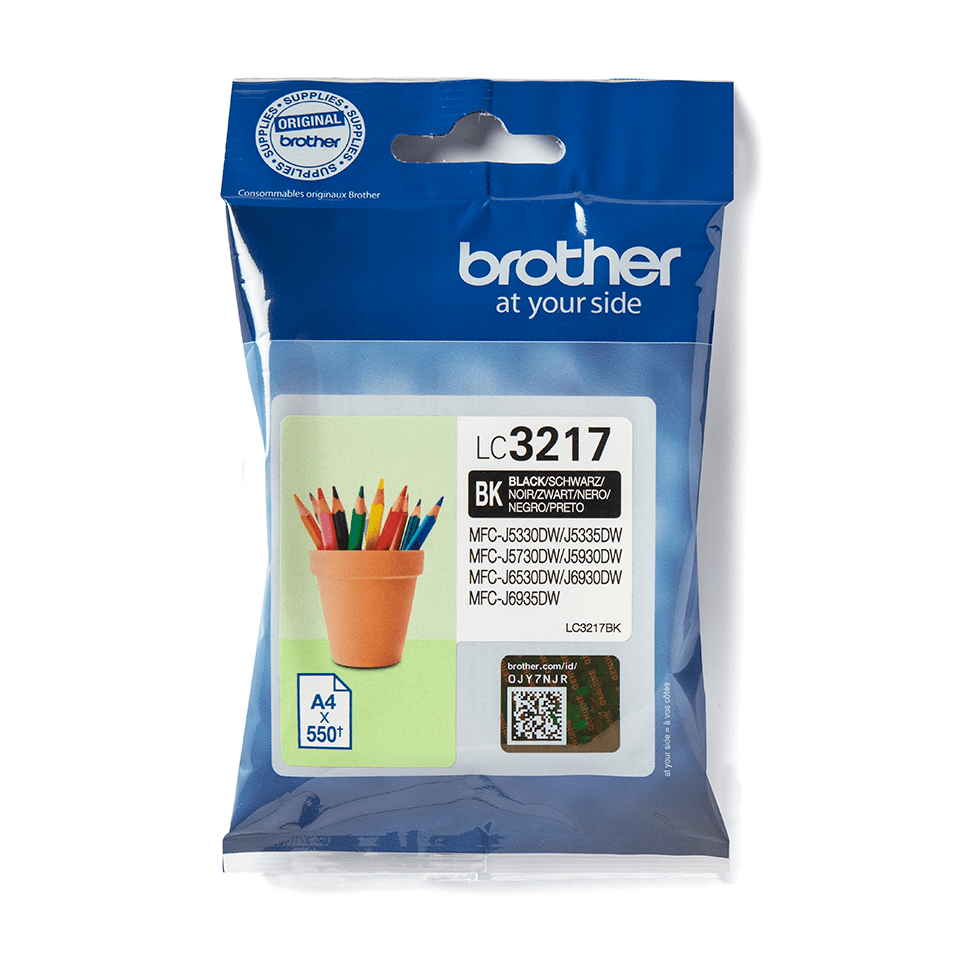 Brother LC3217BK inktcartridge 1 stuk(s) Origineel Zwart