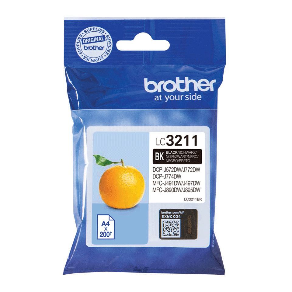 [170005440194] Brother LC3211BK inktcartridge 1 stuk(s) Origineel Zwart