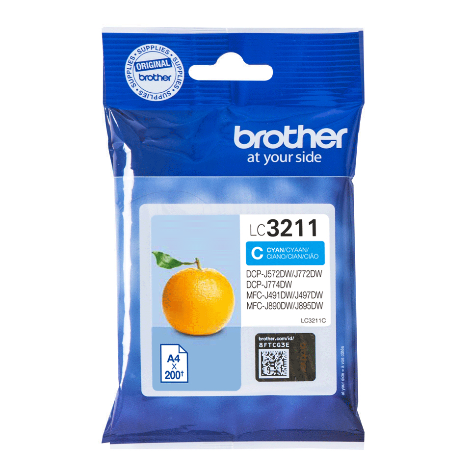 [170005440195] Brother LC3211C inktcartridge 1 stuk(s) Origineel Cyaan