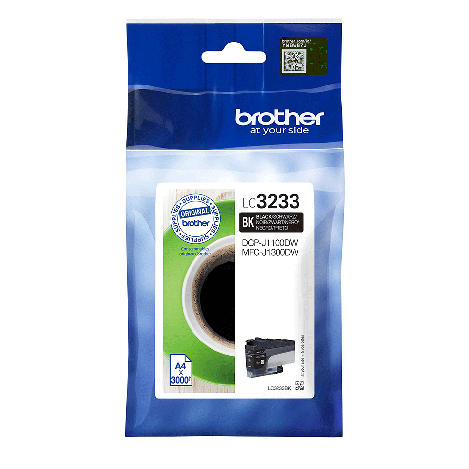[170005440208] Brother LC3233BK inktcartridge 1 stuk(s) Origineel Zwart