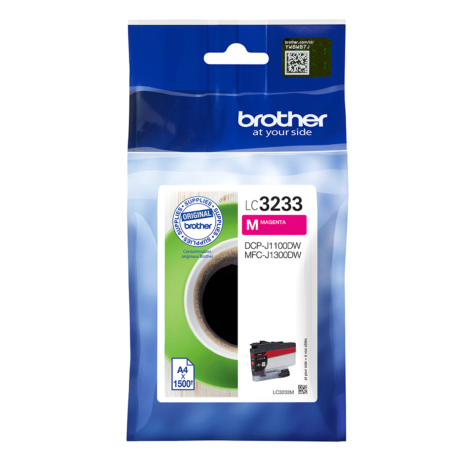 Brother LC3233M inktcartridge 1 stuk(s) Origineel Magenta