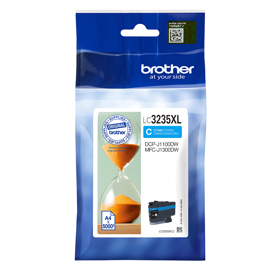 Brother LC3235XLC inktcartridge 1 stuk(s) Origineel Cyaan