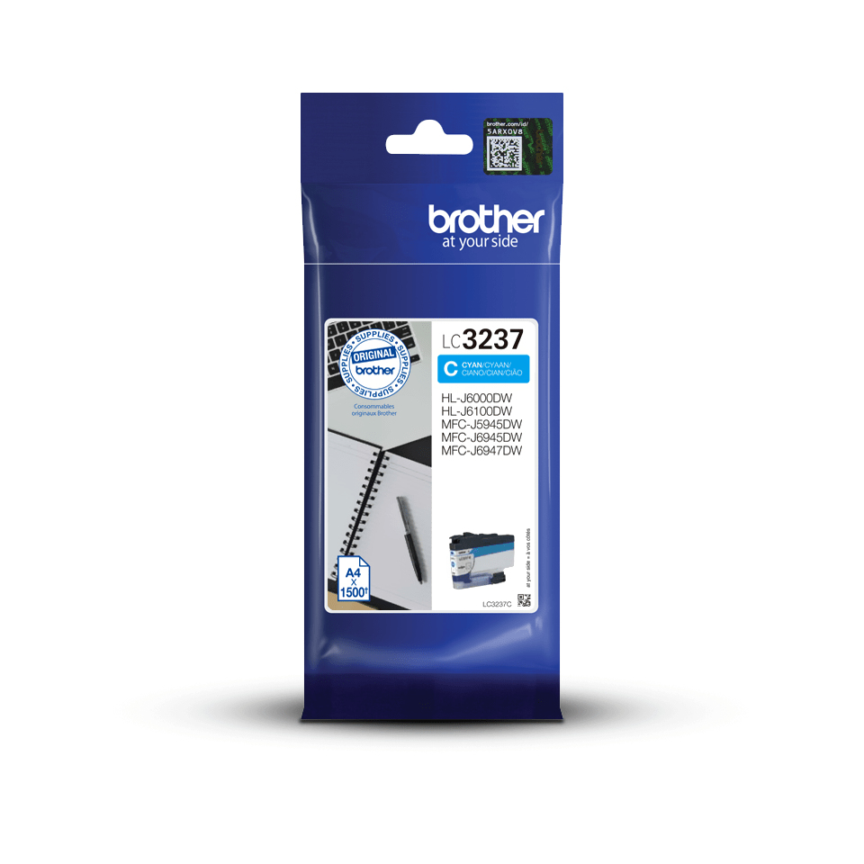 [170005440217] Brother LC3237C inktcartridge 1 stuk(s) Origineel Cyaan