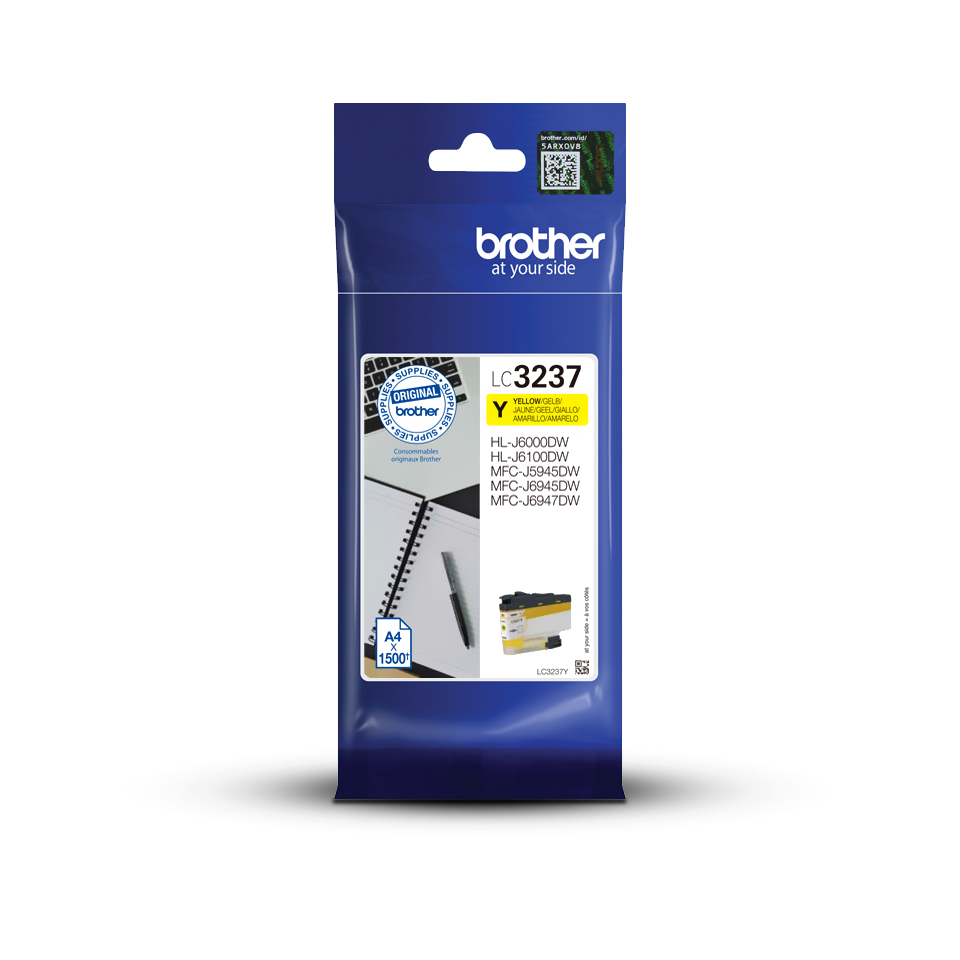 [170005440219] Brother LC3237Y inktcartridge 1 stuk(s) Origineel Geel