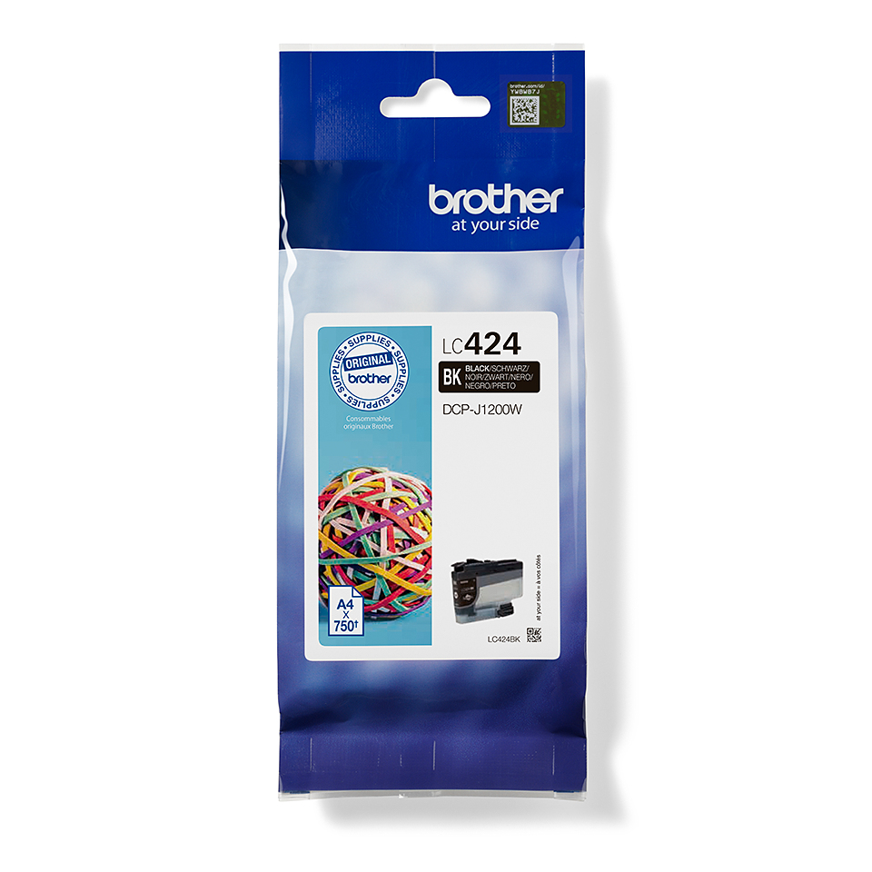 [170005440257] Brother LC424BK inktcartridge 1 stuk(s) Origineel Zwart