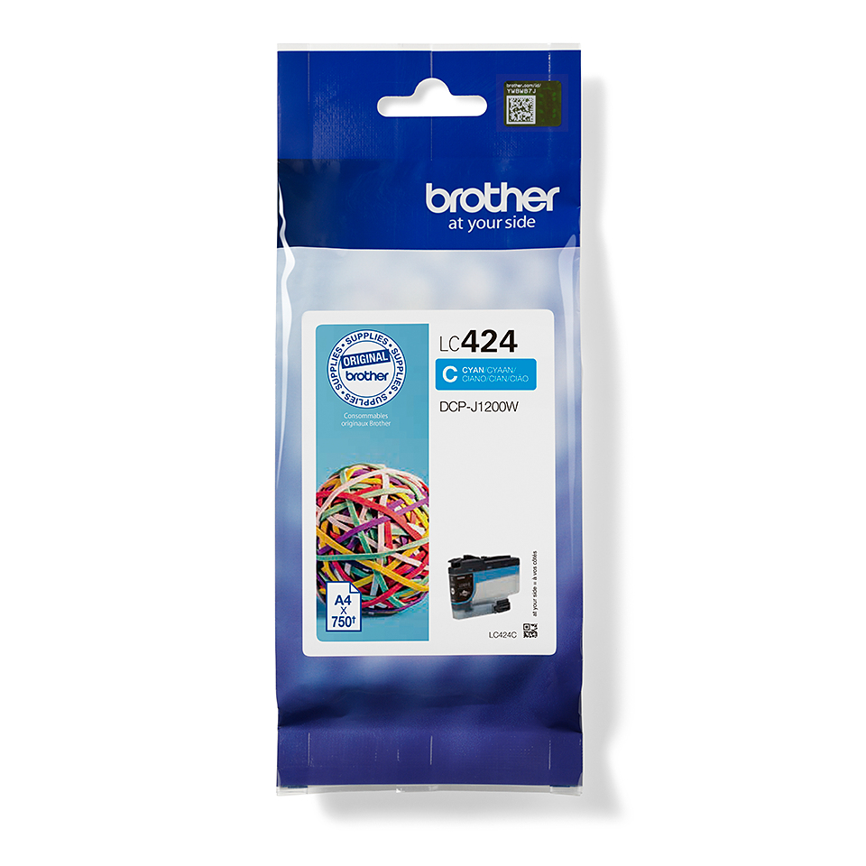 [170005440258] Brother LC424C inktcartridge 1 stuk(s) Origineel Cyaan