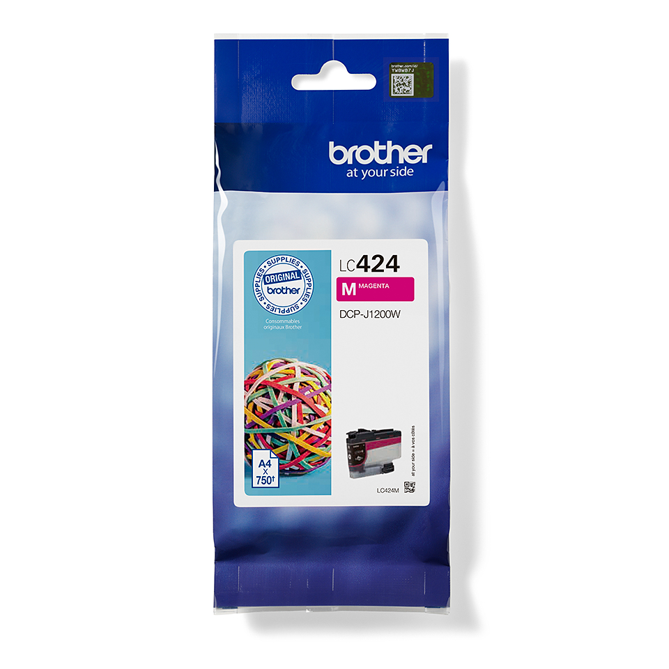 Brother LC424M inktcartridge 1 stuk(s) Origineel Magenta