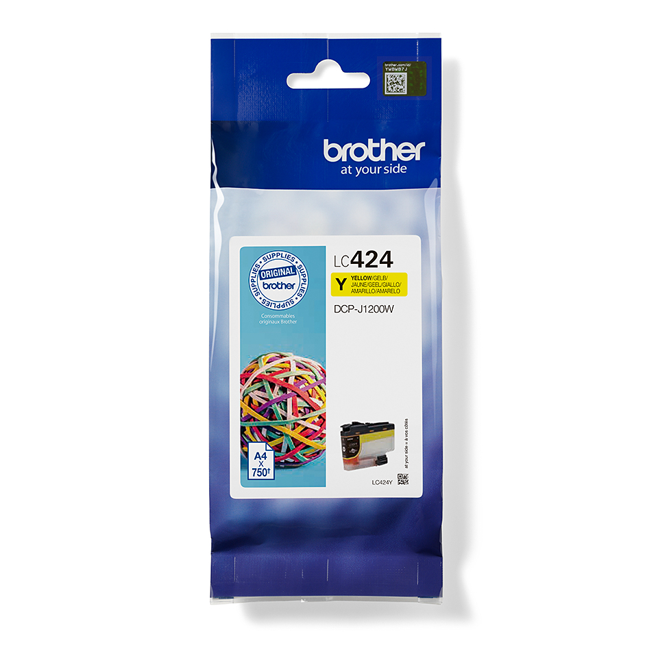 [170005440260] Brother LC424Y inktcartridge 1 stuk(s) Origineel Geel