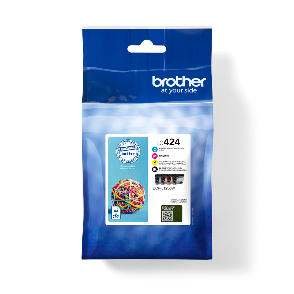 [170005440261] Brother LC424VAL inktcartridge 4 stuk(s) Origineel Zwart, Cyaan, Magenta, Geel