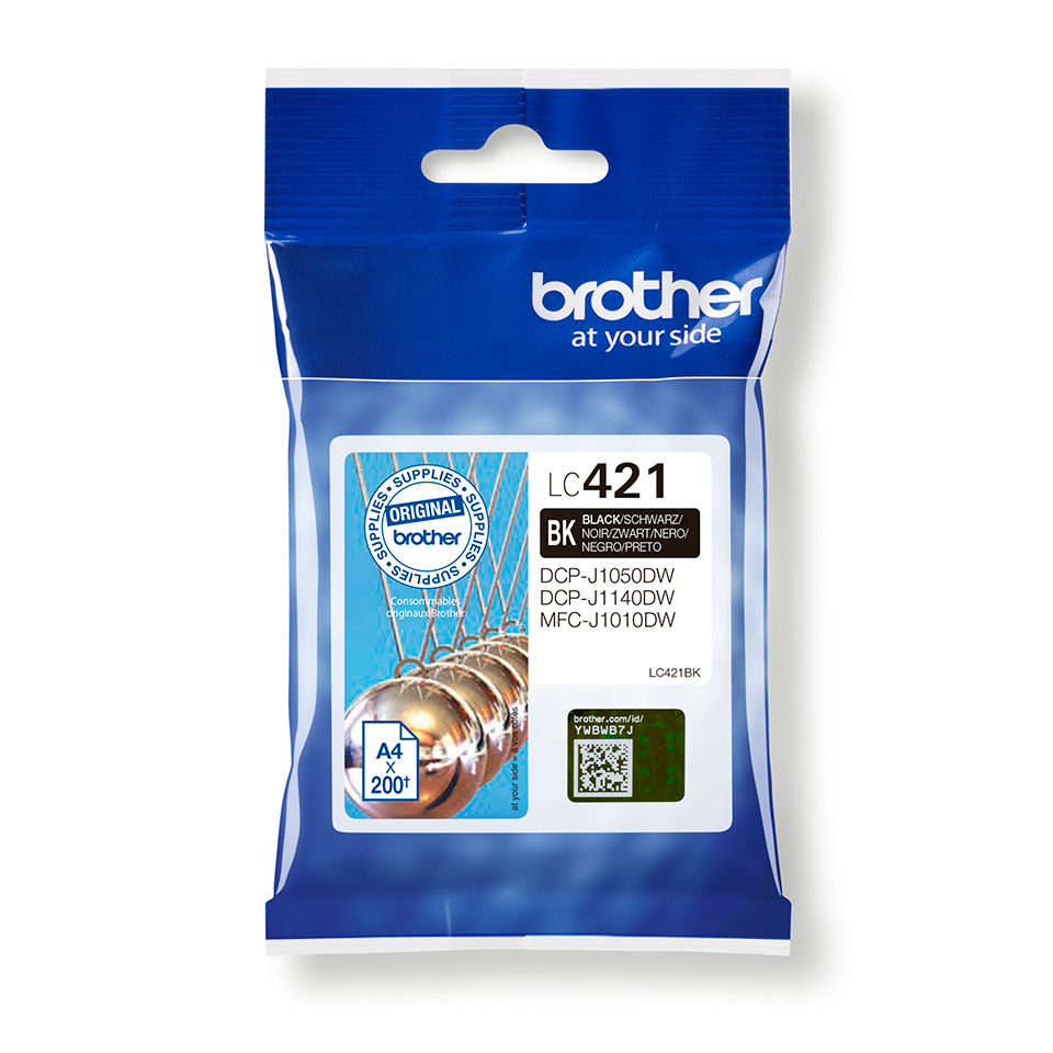 [170005440270] Brother LC421BK inktcartridge 1 stuk(s) Origineel Zwart