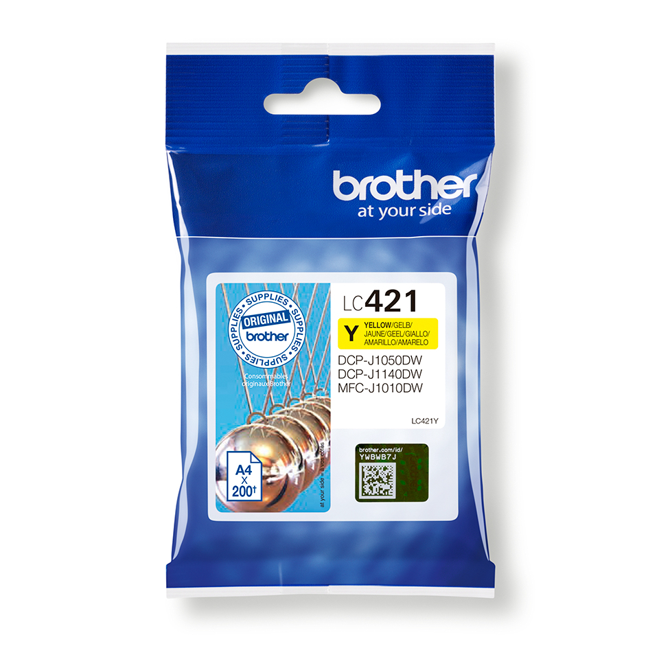 [170005440273] Brother LC421Y inktcartridge 1 stuk(s) Origineel Geel