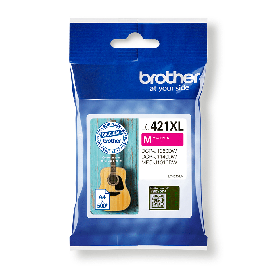 [170005440275] Brother LC-421XLM inktcartridge 1 stuk(s) Origineel Hoog (XL) rendement Magenta