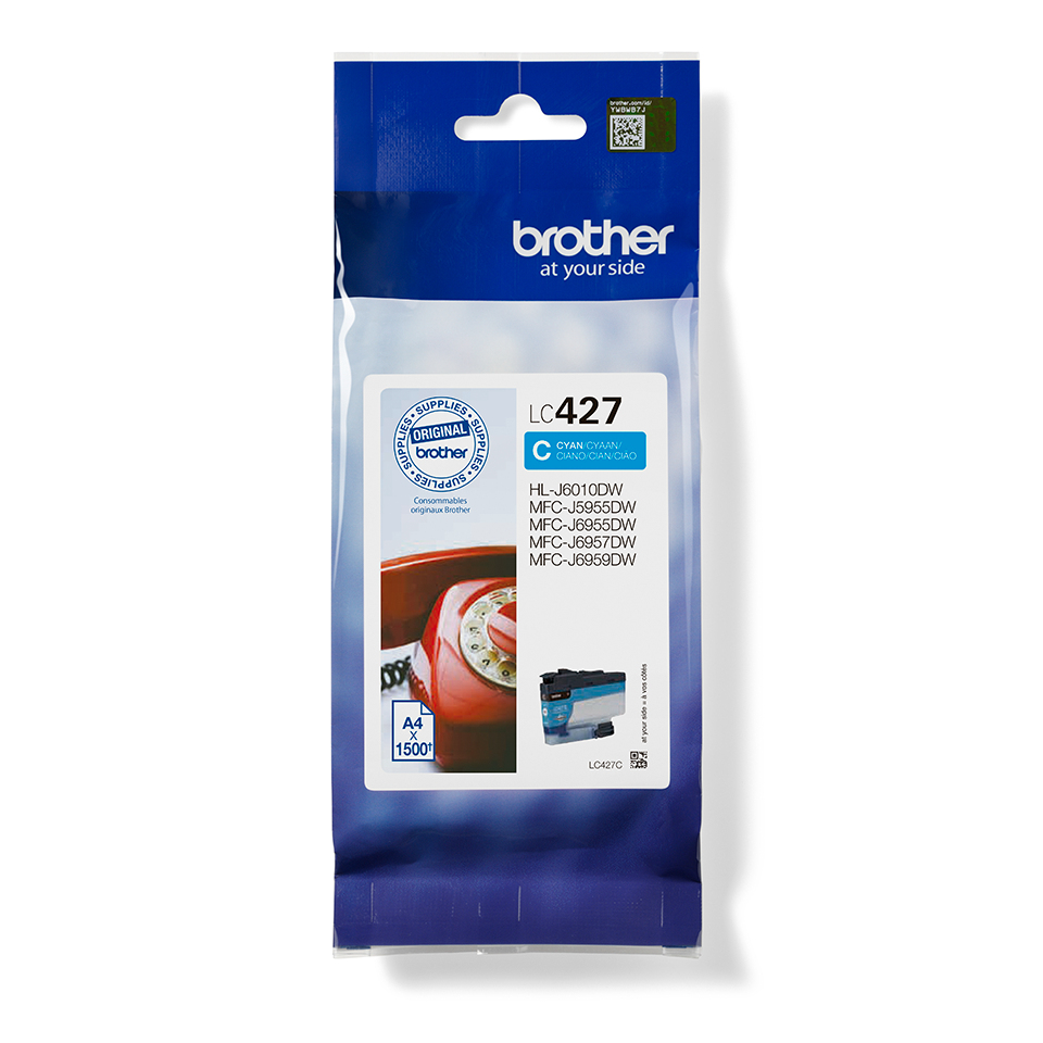 [170005440283] Brother LC427C inktcartridge 1 stuk(s) Origineel Cyaan