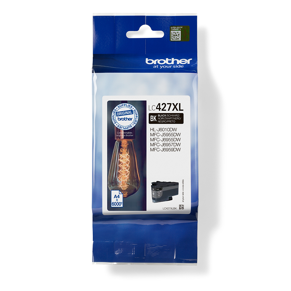 [170005440286] Brother LC427XLBK inktcartridge 1 stuk(s) Origineel Zwart