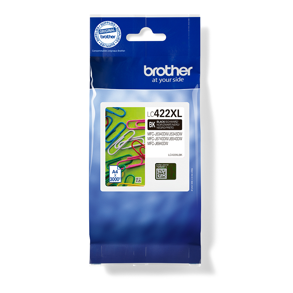 [170005440298] Brother LC422XLBK inktcartridge 1 stuk(s) Origineel Zwart