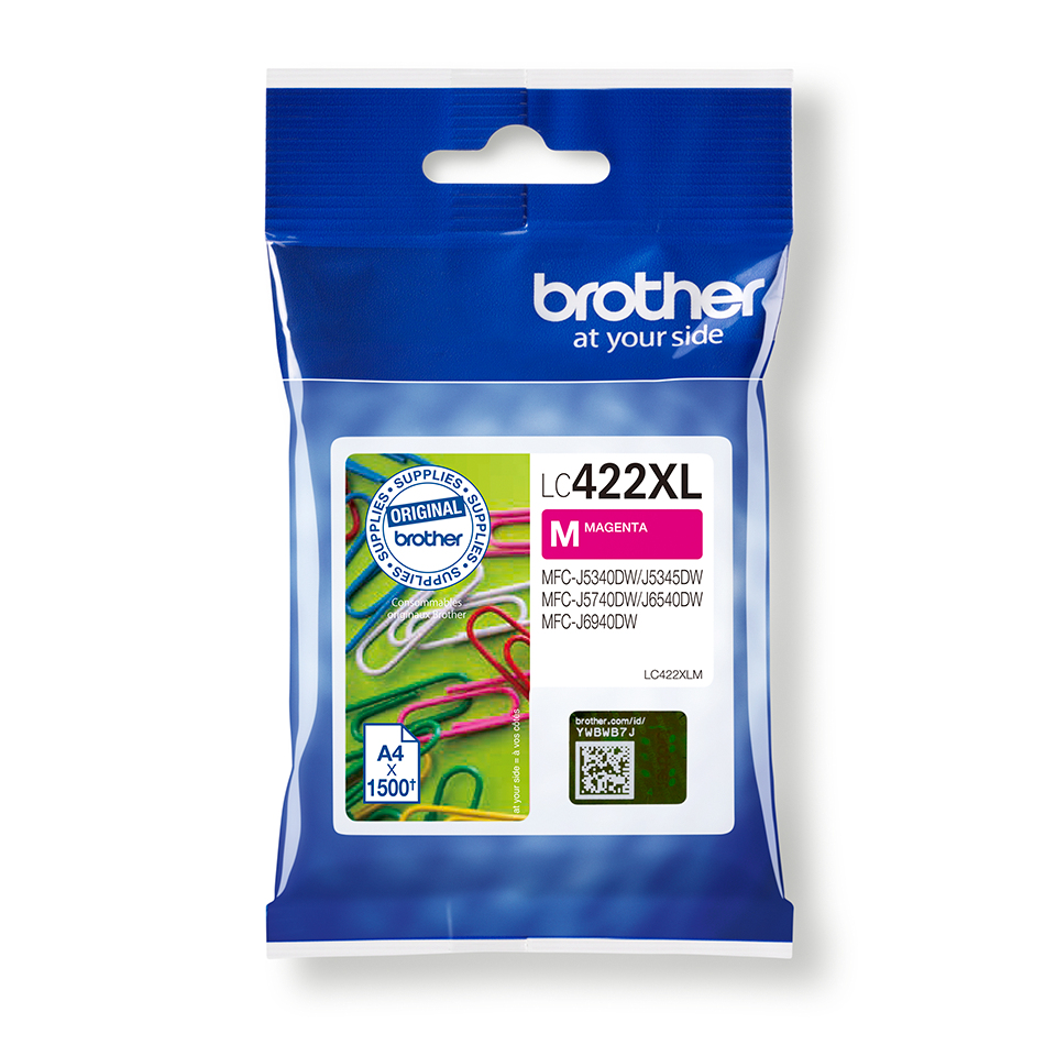 [170005440300] Brother LC422XLM inktcartridge 1 stuk(s) Origineel Magenta