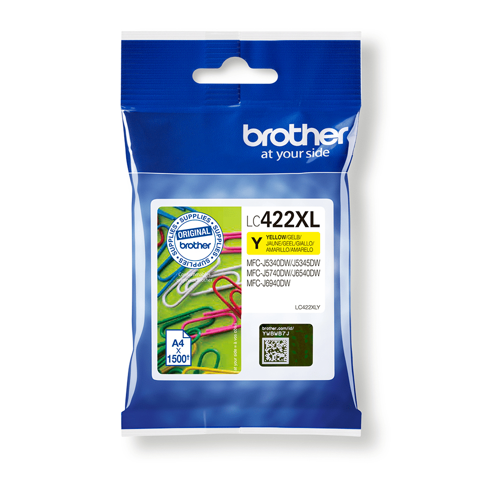 [170005440301] Brother LC-422XLY inktcartridge 1 stuk(s) Origineel Geel