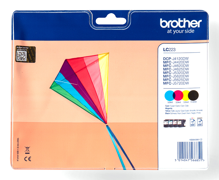 [170005440306] Brother LC-223VALBP inktcartridge