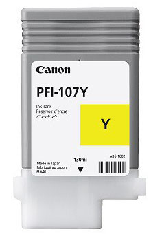 [170008440744] Canon PFI-107Y inktcartridge 1 stuk(s) Origineel Geel