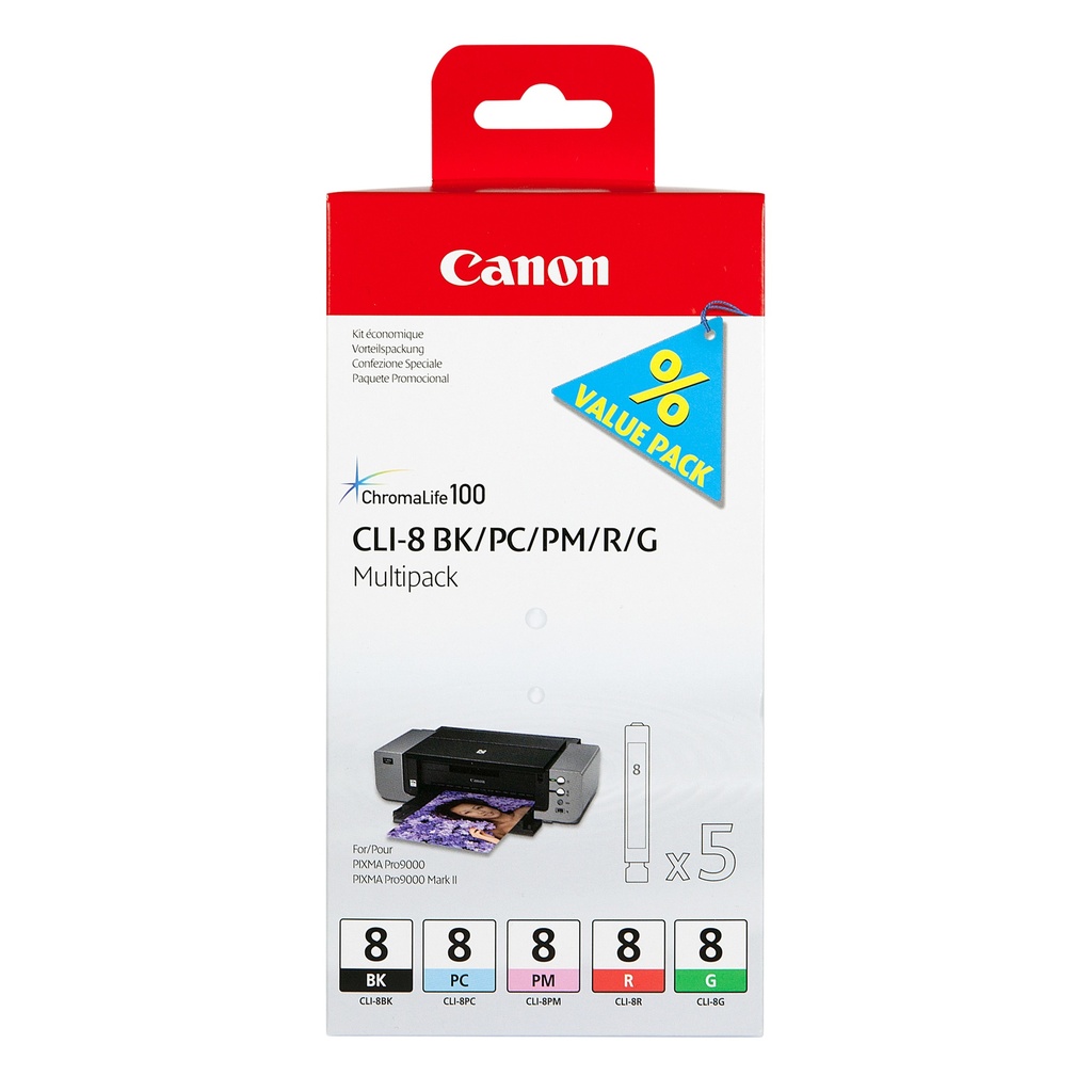 Canon 0620B027 inktcartridge 5 stuk(s) Origineel Foto cyaan, Foto magenta