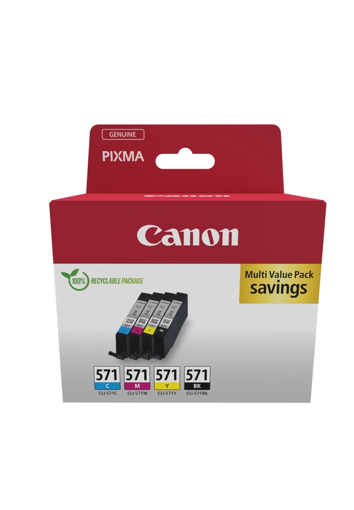 [170008441102] Canon 0386C009 inktcartridge 4 stuk(s) Origineel Zwart, Cyaan, Magenta, Geel