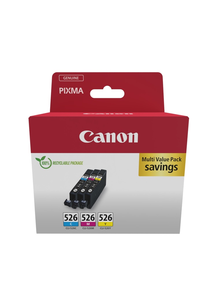 [170008441112] Canon 4541B019 inktcartridge 3 stuk(s) Origineel Cyaan, Magenta, Geel