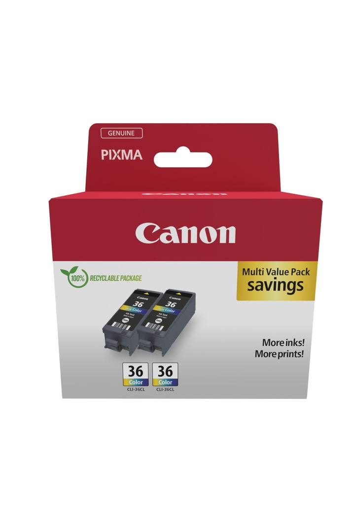 [170008441117] Canon 1511B025 inktcartridge 2 stuk(s) Origineel Zwart, Cyaan, Magenta, Geel