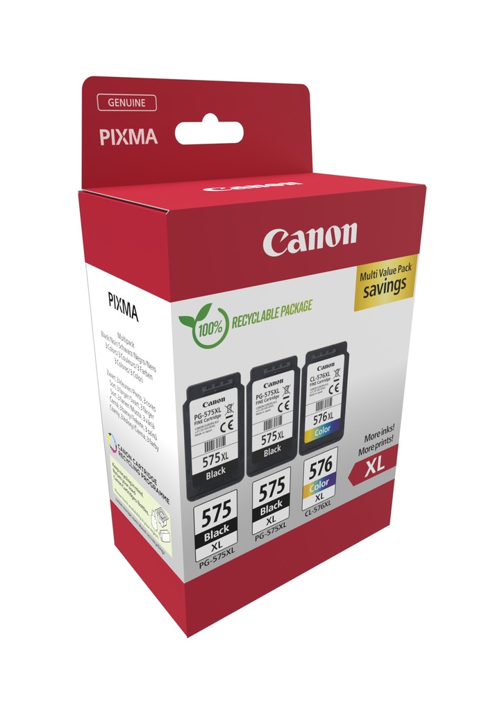 [170008441150] Canon 5437C004 inktcartridge 3 stuk(s) Origineel Hoog (XL) rendement Zwart, Cyaan, Magenta, Geel