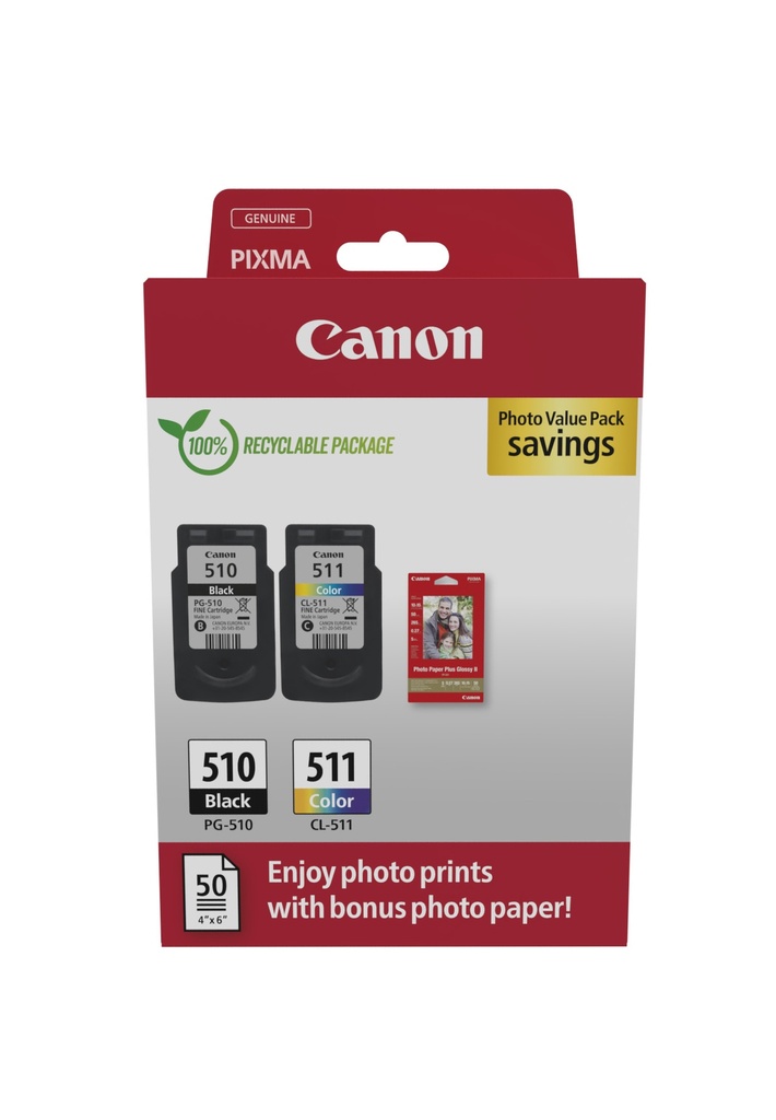 [170008441154] Canon 2970B017 inktcartridge 2 stuk(s) Origineel Zwart, Cyaan, Magenta, Geel