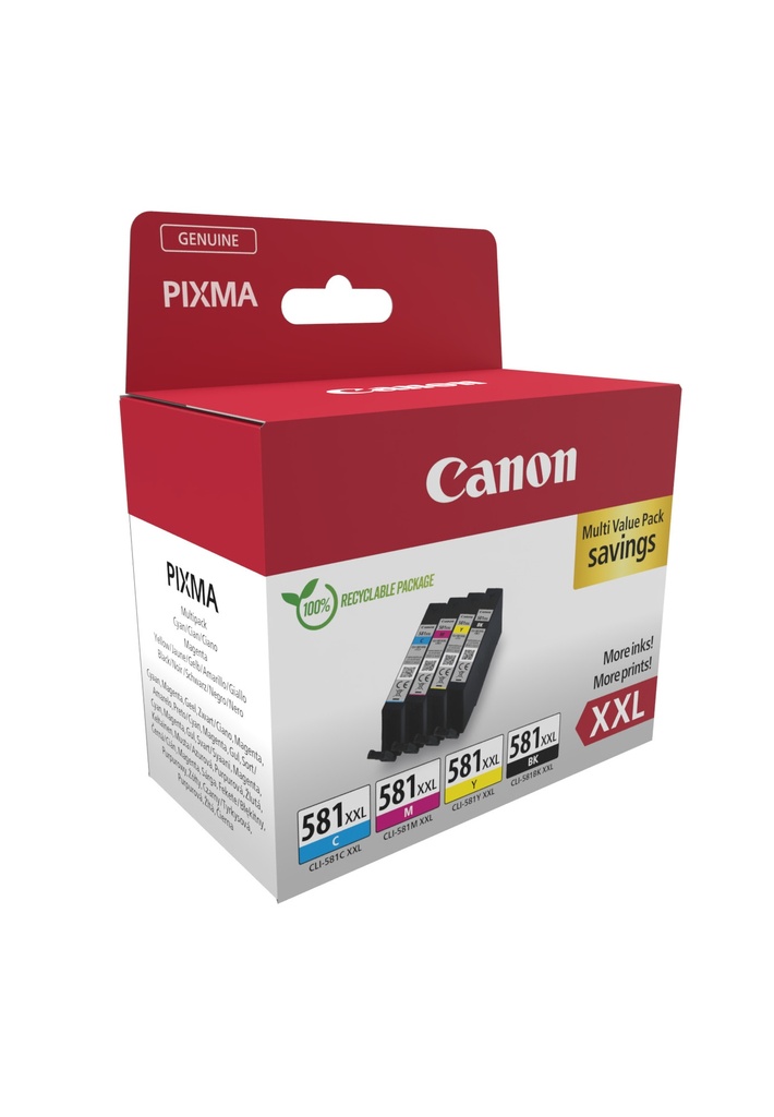 [170008441161] Canon 1998C006 inktcartridge 4 stuk(s) Origineel Zwart, Cyaan, Magenta, Geel