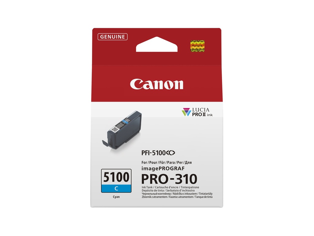 [170008441216] Canon PFI-5100 C inktcartridge 1 stuk(s) Origineel Cyaan